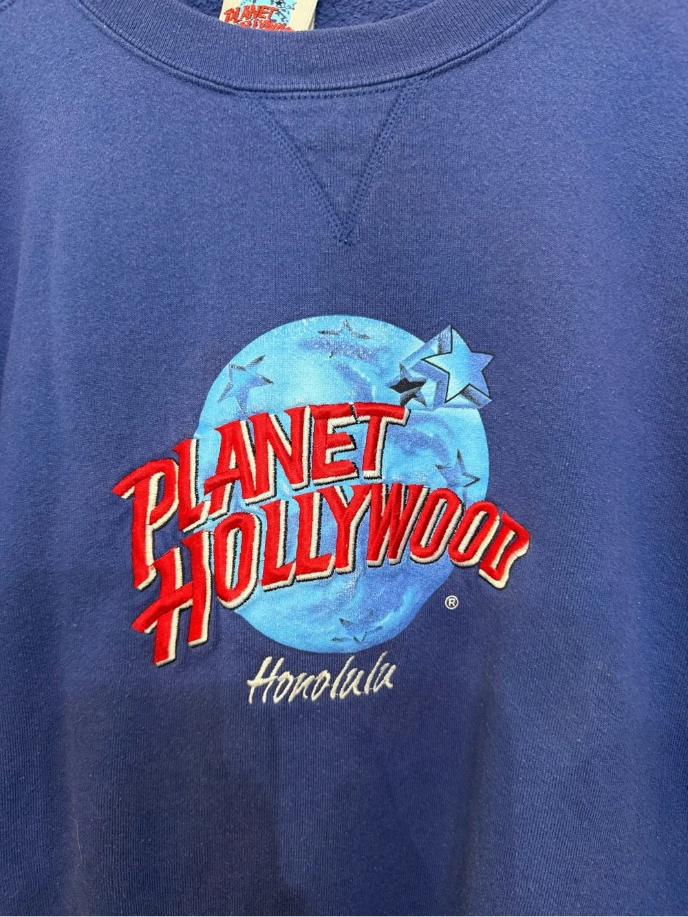 Vtg 90s Planet Hollywood Honolulu Sweatshirt USA Crewneck Embroidered Unisex XL?